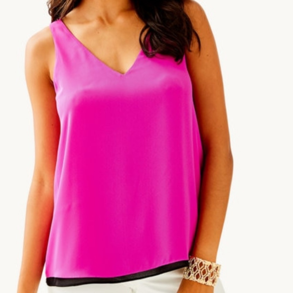 FLORIN SLEEVELESS V-NECK REVERSIBLE TOP small